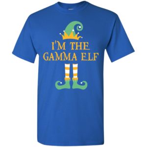 I’m the gamma elf christmas matching gifts family pajamas elves women t-shirt