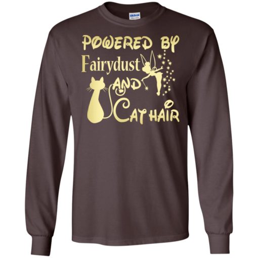 Powered by fairydust and cat hair funny family matching long sleeve