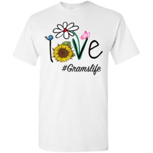 Love gramslife heart floral gift grams life mothers day gift t-shirt