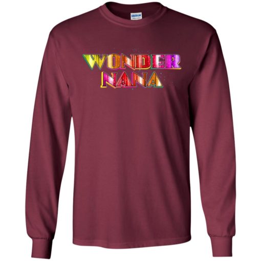 Wonder nana comical colour texture funny gift for mother day long sleeve