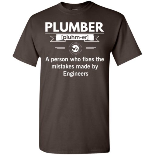 Plumber definition funny christmas job gift for men t-shirt