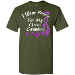 I wear purple for my grandma gifts t-shirt