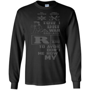 Tow truck drivers warning to avoid injury dont tell funny trucks driver long sleeve
