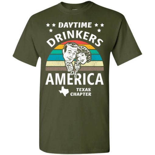 Daytime drinkers of america t-shirt texas chapter alcohol beer wine t-shirt