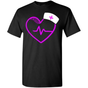Nursing gift graphic shirt nurse heartbeat love t-shirt