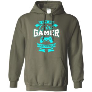 I’m a girl gamer and i’m proud distressed gaming fan tee hoodie