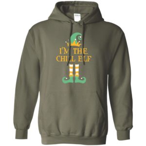 I’m the chill elf christmas matching gifts family pajamas elves hoodie