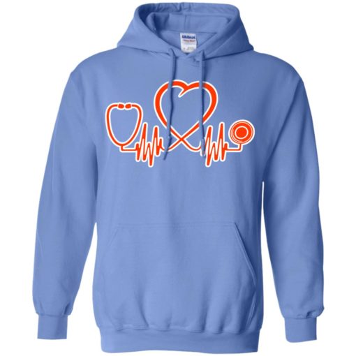 Nurse heartbeat heart beat shirt gift for nurses proud rn nurse love being nurse hoodie