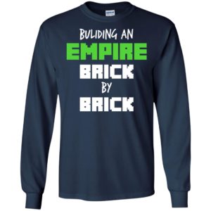Building an empire brick by brick gaming pixel mario texture long sleeve
