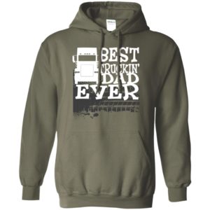 Best truckin’ dad ever night road gift for my trucker christmas hoodie