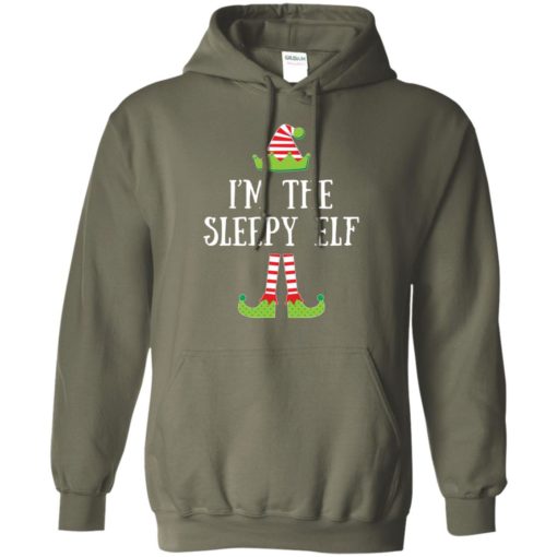 I’m the sleepy elf matching family group christmas hoodie