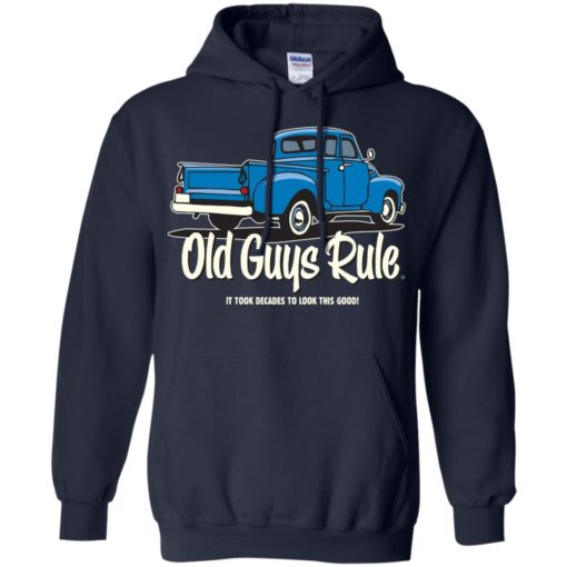 Classic blue truck old guys rule cool ride driver truck lover hoodie