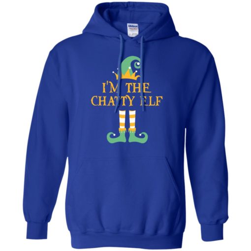 I’m the chatty elf christmas matching gifts family pajamas elves hoodie