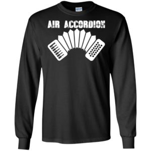 Air accordion funny imaginary instrument music singer long sleeve