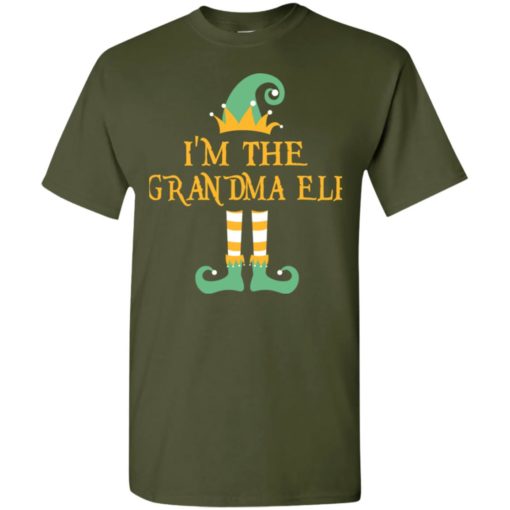 I’m the grandma elf christmas matching gifts family pajamas elves women t-shirt