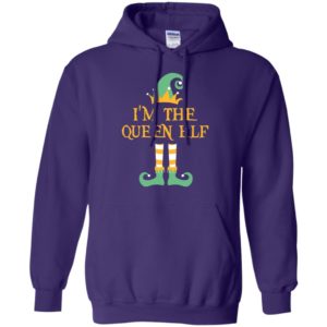 I’m the queen elf christmas matching gifts family pajamas elves hoodie