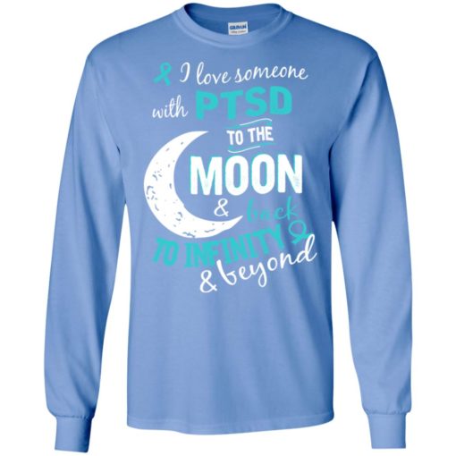 Ptsd awareness love moon back to infinity long sleeve