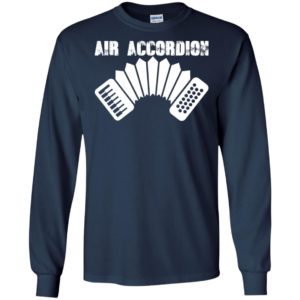 Air accordion funny imaginary instrument music singer long sleeve