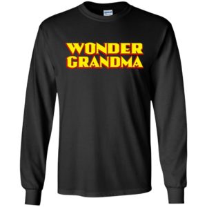 Wonder grandma comical texture funny gift for mother day long sleeve