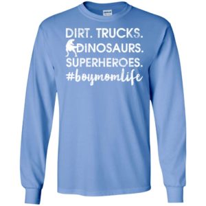 Dirt trucks superheroes dinosaurs boy mom boymomlife long sleeve