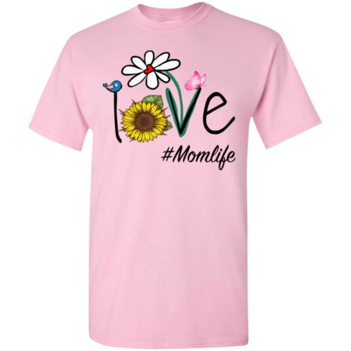 Love mom life heart floral gift mom life mothers day gift t-shirt