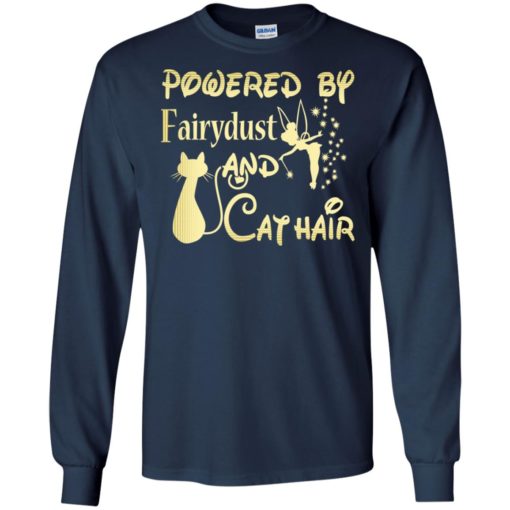 Powered by fairydust and cat hair funny family matching long sleeve