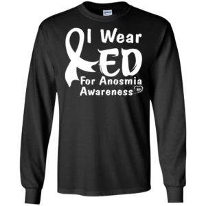 I wear red for anosmia awareness gifts long sleeve