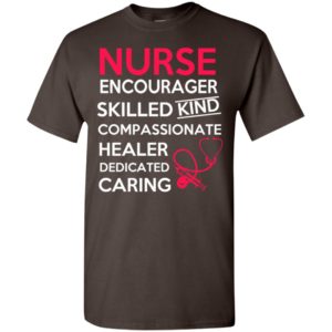 Nurse encourager skilled kind healer t-shirt