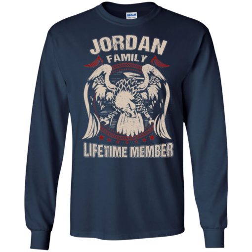 Jordan family lifetime member eagle logo retro matching family long sleeve
