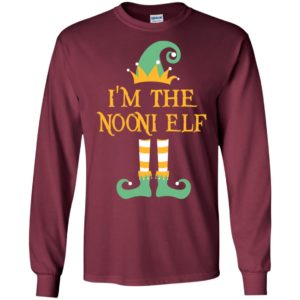 I’m the nooni elf christmas matching gifts family pajamas elves women long sleeve