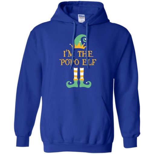 I’m the popo elf christmas matching gifts family pajamas elves hoodie