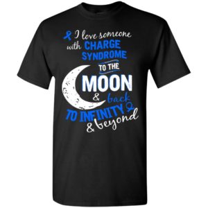 Charge syndrome awareness love moon back t-shirt