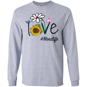 Love nonilife heart floral gift noni life mothers day gift long sleeve