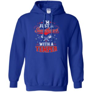 I’m just a sweetheart with a temper funny range shooter women gift hoodie