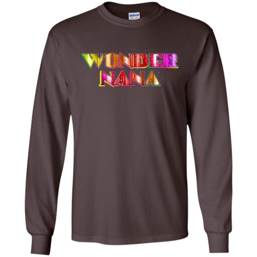 Wonder nana comical colour texture funny gift for mother day long sleeve