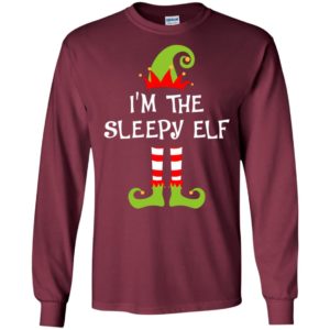 I’m the sleepy elf matching family group ugly christmas sweatshirt long sleeve