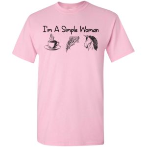 I’m a simple woman coffee pizza unicorn classic t-shirt
