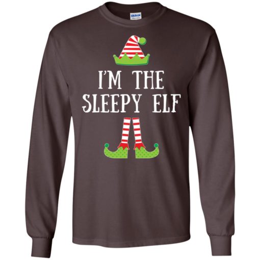 I’m the sleepy elf matching family group christmas long sleeve