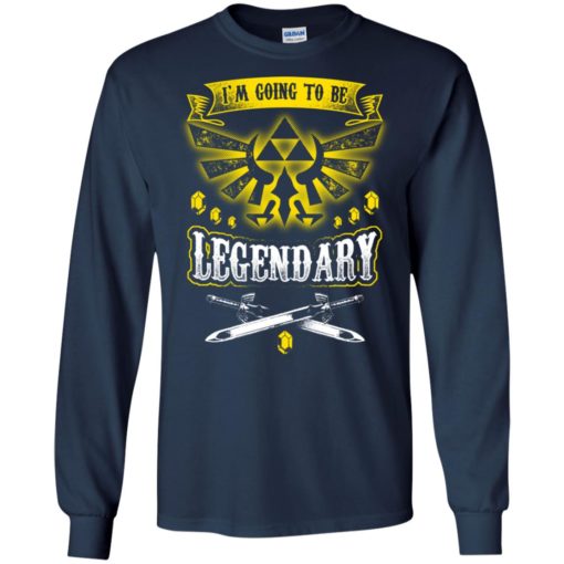 I’m ging to be legendary cool gaming action video gamer in metal rock style long sleeve