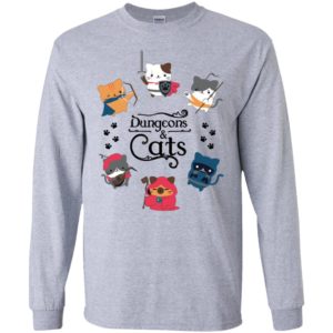 Dungeons and cats – love cat – funny movie gift long sleeve