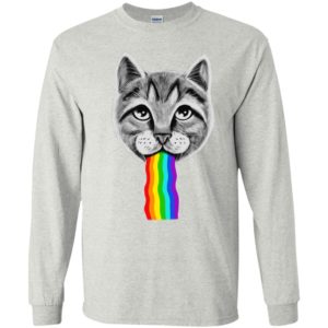 Pride gay rainbow cat drawing lgbt support long sleeve
