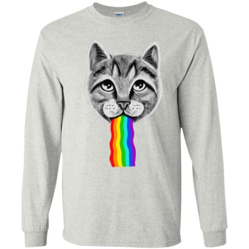 Pride gay rainbow cat drawing lgbt support long sleeve