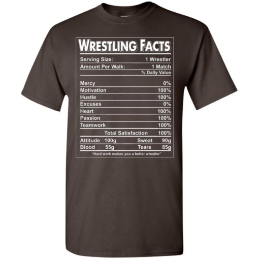 Wrestling facts shirt – wrestling team gift t-shirt