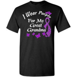 I wear purple for my grandma gifts t-shirt