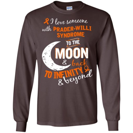 Prader-willi syndrome awareness love moon back to infinity long sleeve