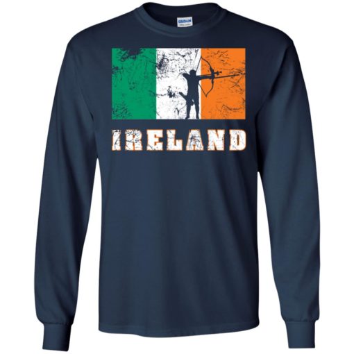 Ireland flag hunter archer love hunting gift long sleeve