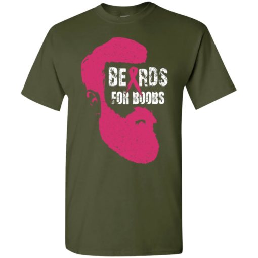 Breast cancer beards for boobs breast cancer awareness gifts t-shirt