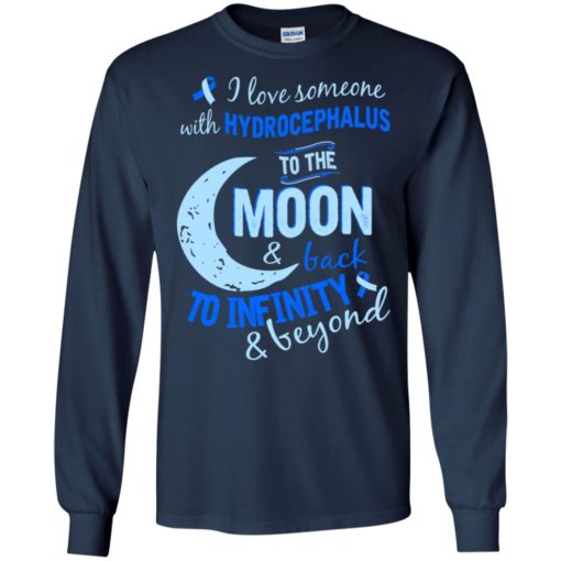 Hydrocephalus awareness love moon back to infinity long sleeve