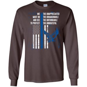 Proud nation we must do and see to protect retro american flag long sleeve