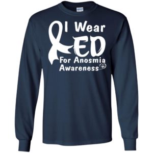 I wear red for anosmia awareness gifts long sleeve